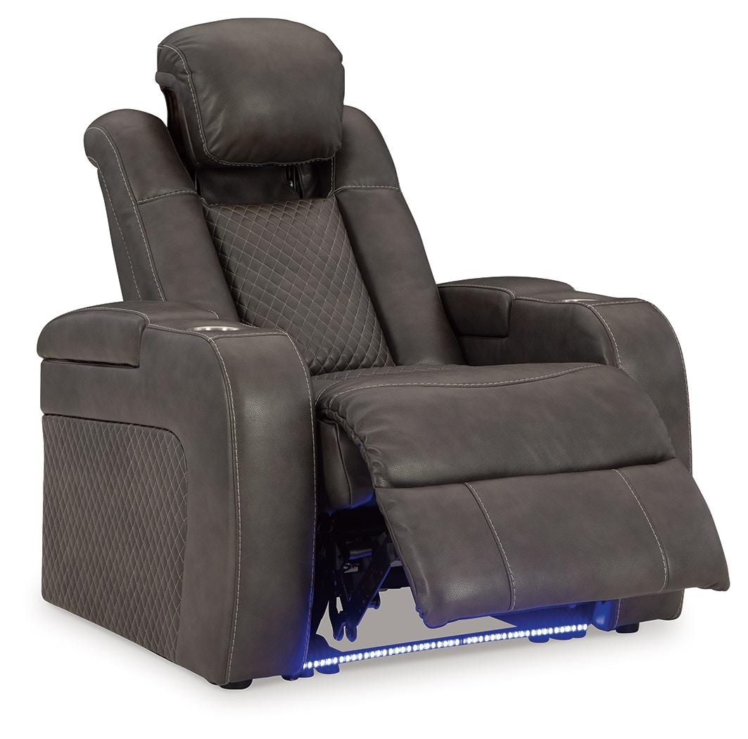 Signature Design by Ashley Living Room Fyne-Dyme Power Recliner 