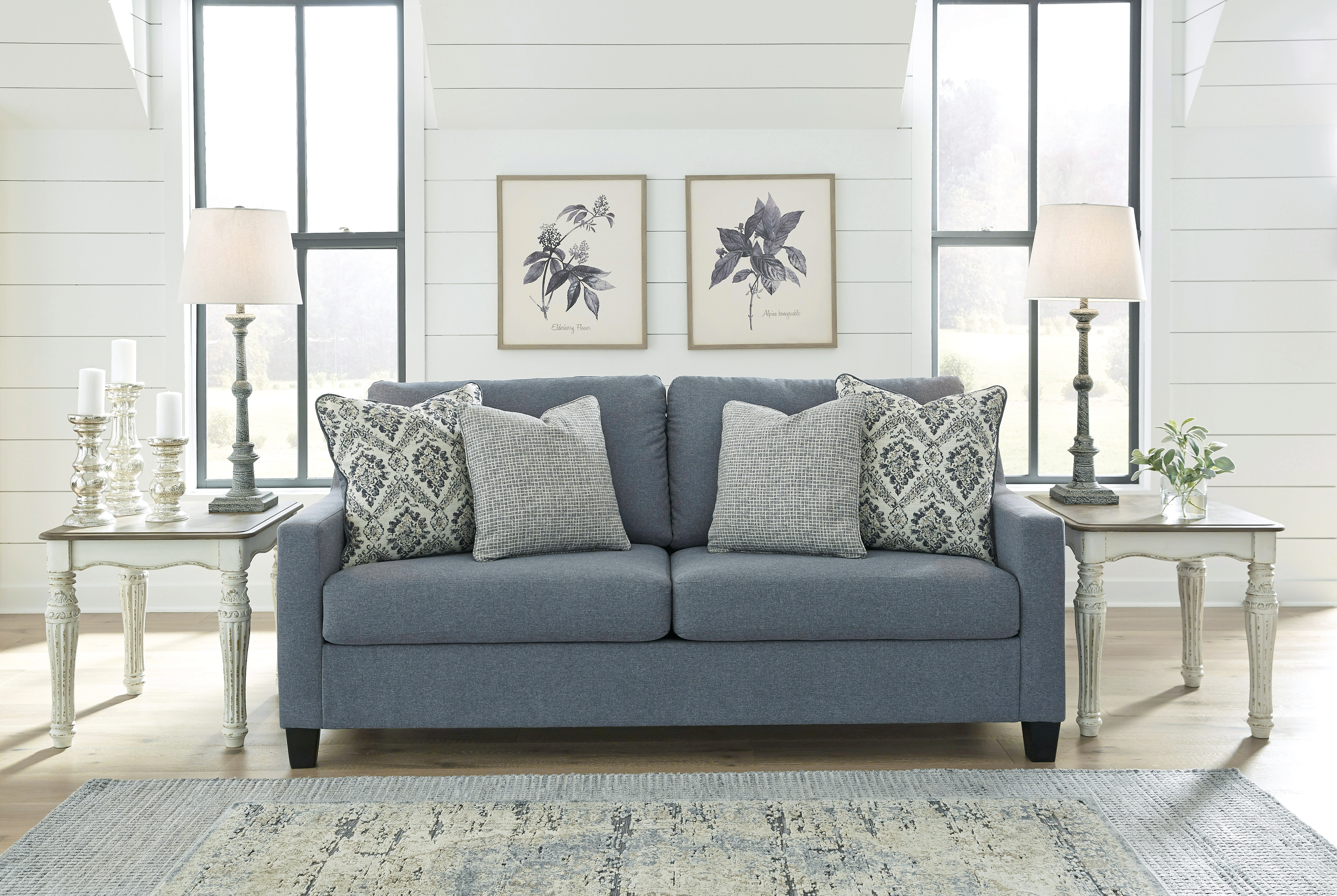 Benchcraft Living Room Lemly Sofa and Loveseat 36702U1 The Cleveland
