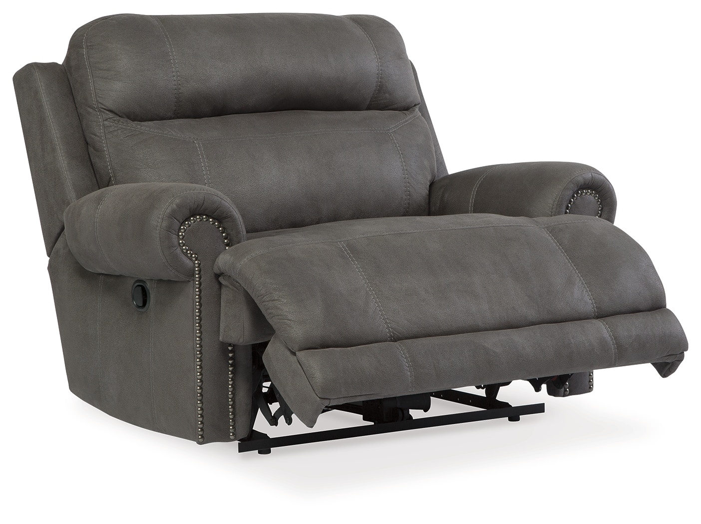 Austere gray reclining deals sofa