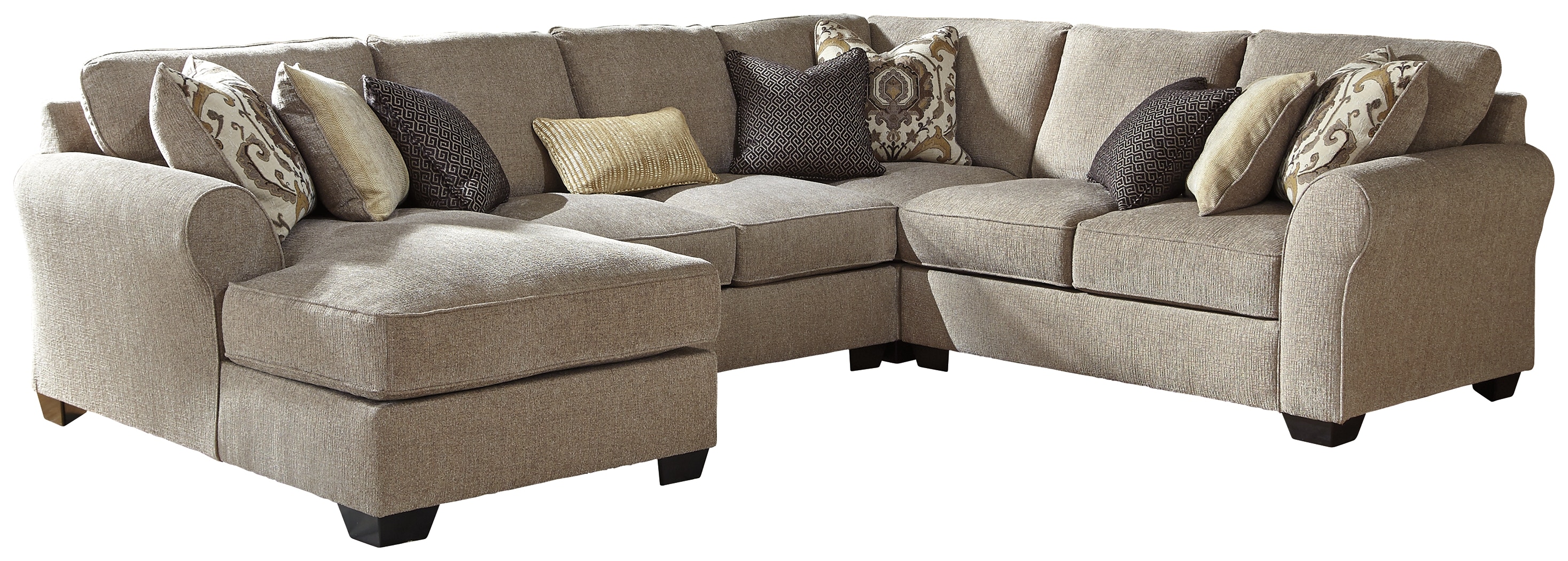 Benchcraft Living Room Pantomine 4 Piece Sectional with Chaise 39122S2 The Furniture Mall