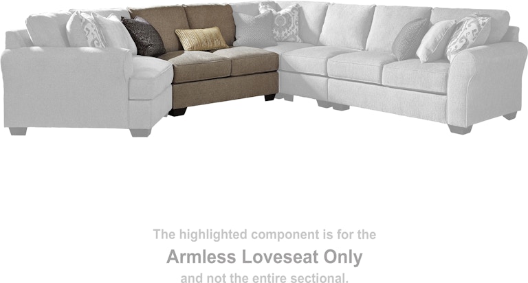 Benchcraft Pantomine Armless Loveseat 3912234 at Woodstock Furniture & Mattress Outlet