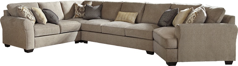Benchcraft Pantomine 4-Piece Sectional with Cuddler 39122S9 39122S9
