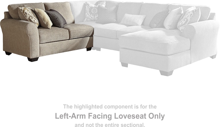 Benchcraft Pantomine Left-Arm Facing Loveseat 3912255 at Woodstock Furniture & Mattress Outlet