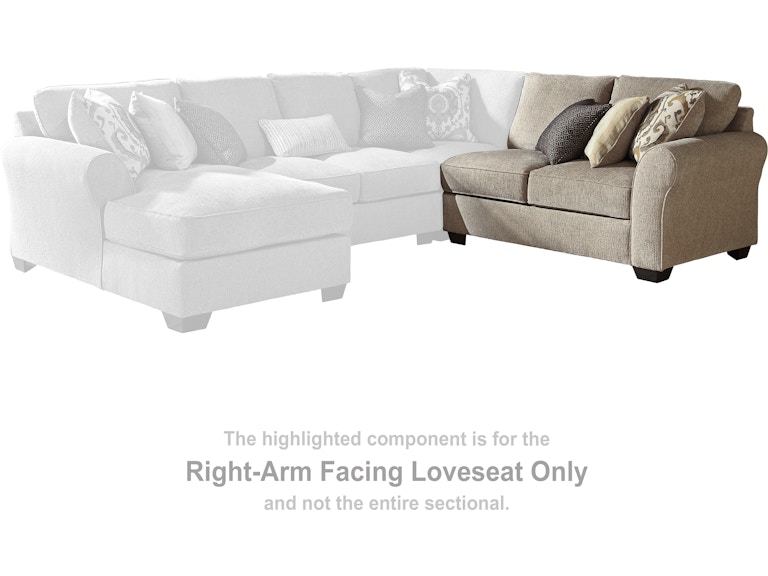 Benchcraft Pantomine Right-Arm Facing Loveseat 3912256 at Woodstock Furniture & Mattress Outlet