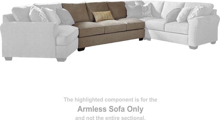 Benchcraft Pantomine Armless Sofa 3912299 at Woodstock Furniture & Mattress Outlet