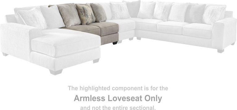 Benchcraft Ardsley Armless Loveseat 3950434 at Woodstock Furniture & Mattress Outlet