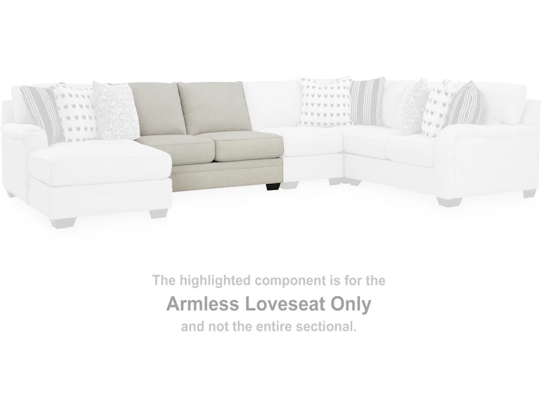 Signature Design by Ashley Living Room Huntsworth Armless Loveseat
