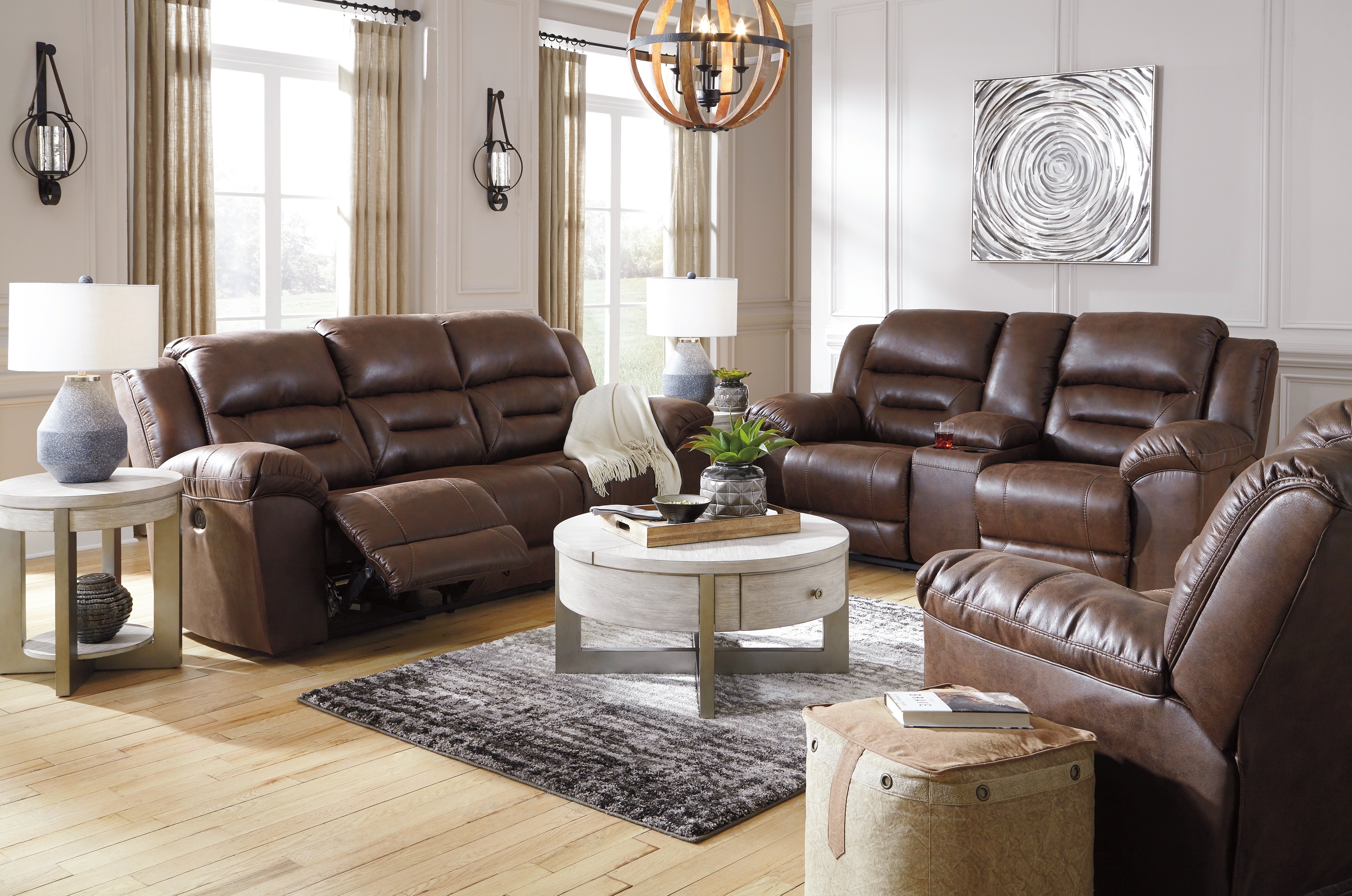 Signature Design by Ashley Living Room Stoneland Power Reclining