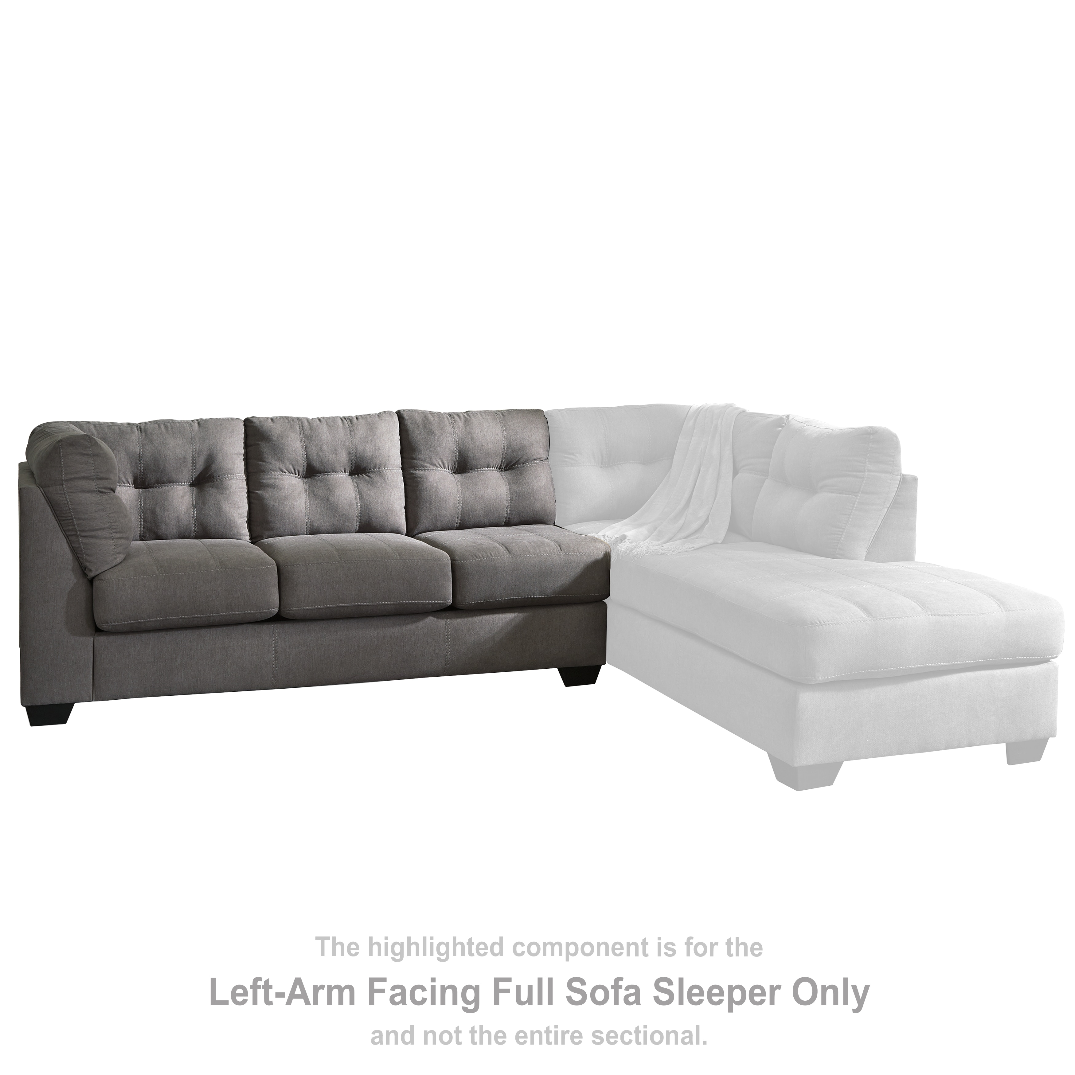 Benchcraft Living Room Maier 2-Piece Sleeper Sectional with Chaise 