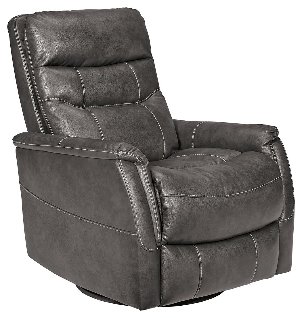 Parker house gemini faux online leather swivel glider recliner