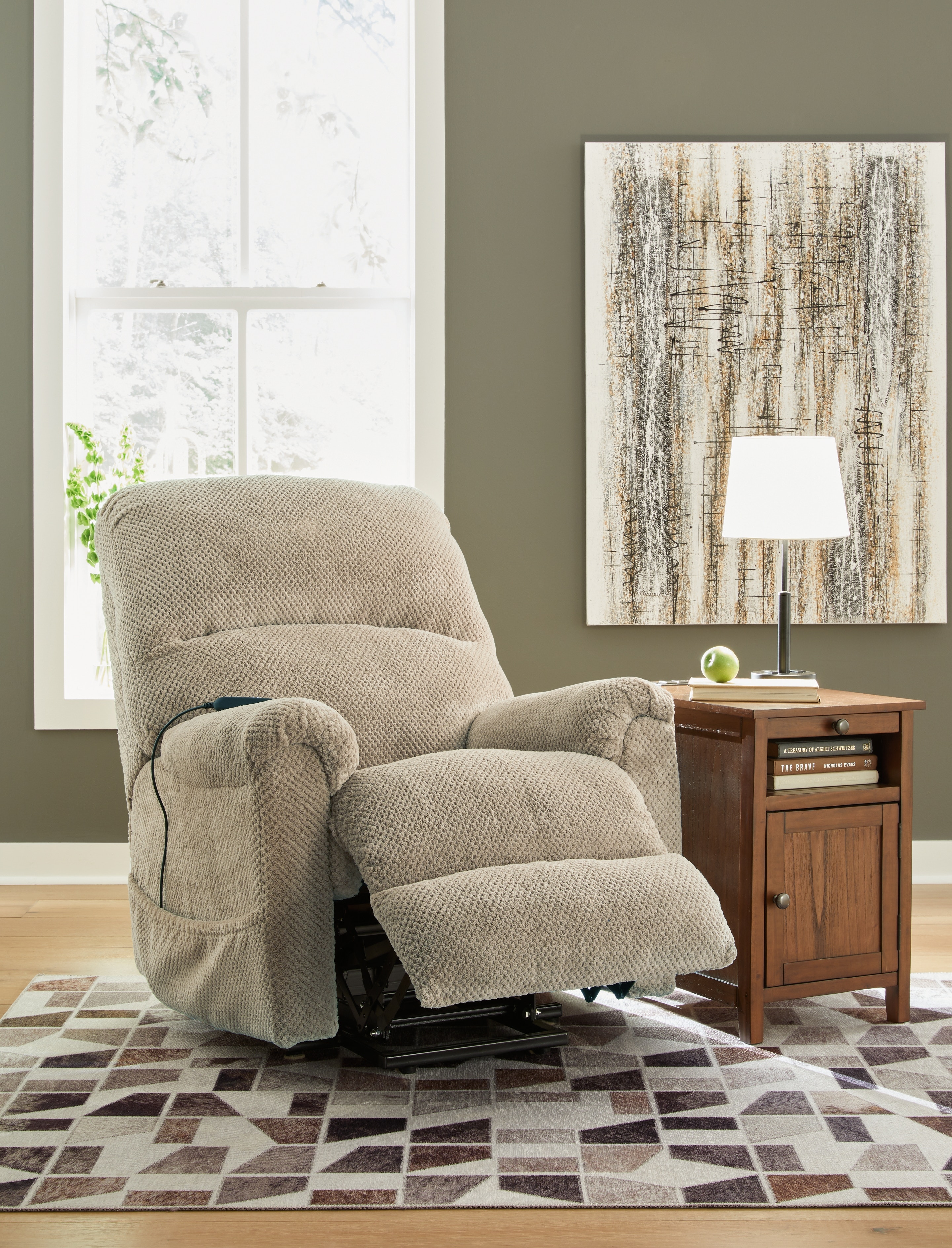 Ashley Shadowboxer Shadowboxer Power Lift Recliner 4710312 Portland