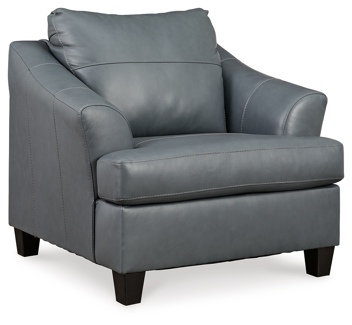 Oversized blue online accent chair