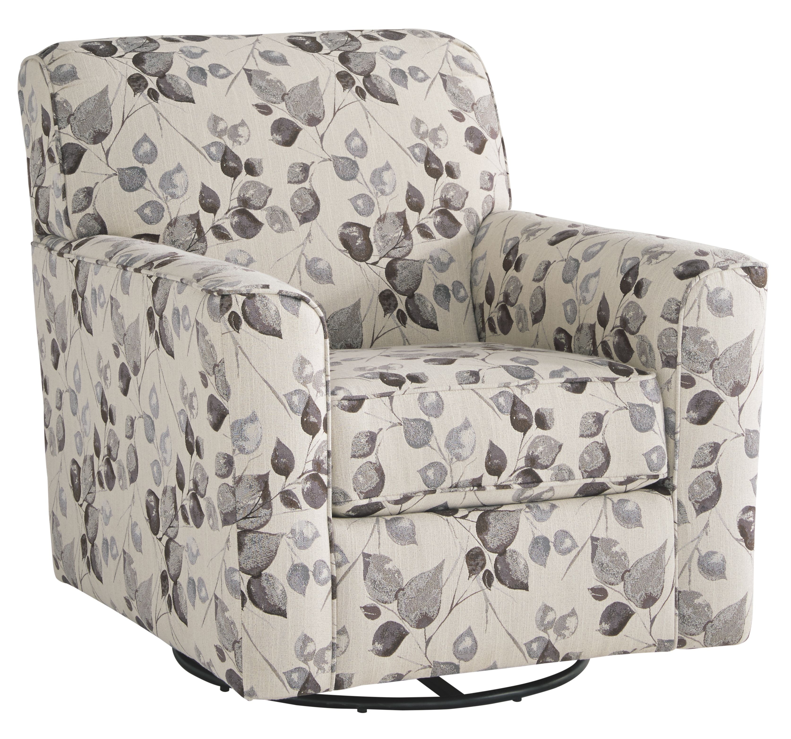 Abney platinum 2025 swivel accent chair