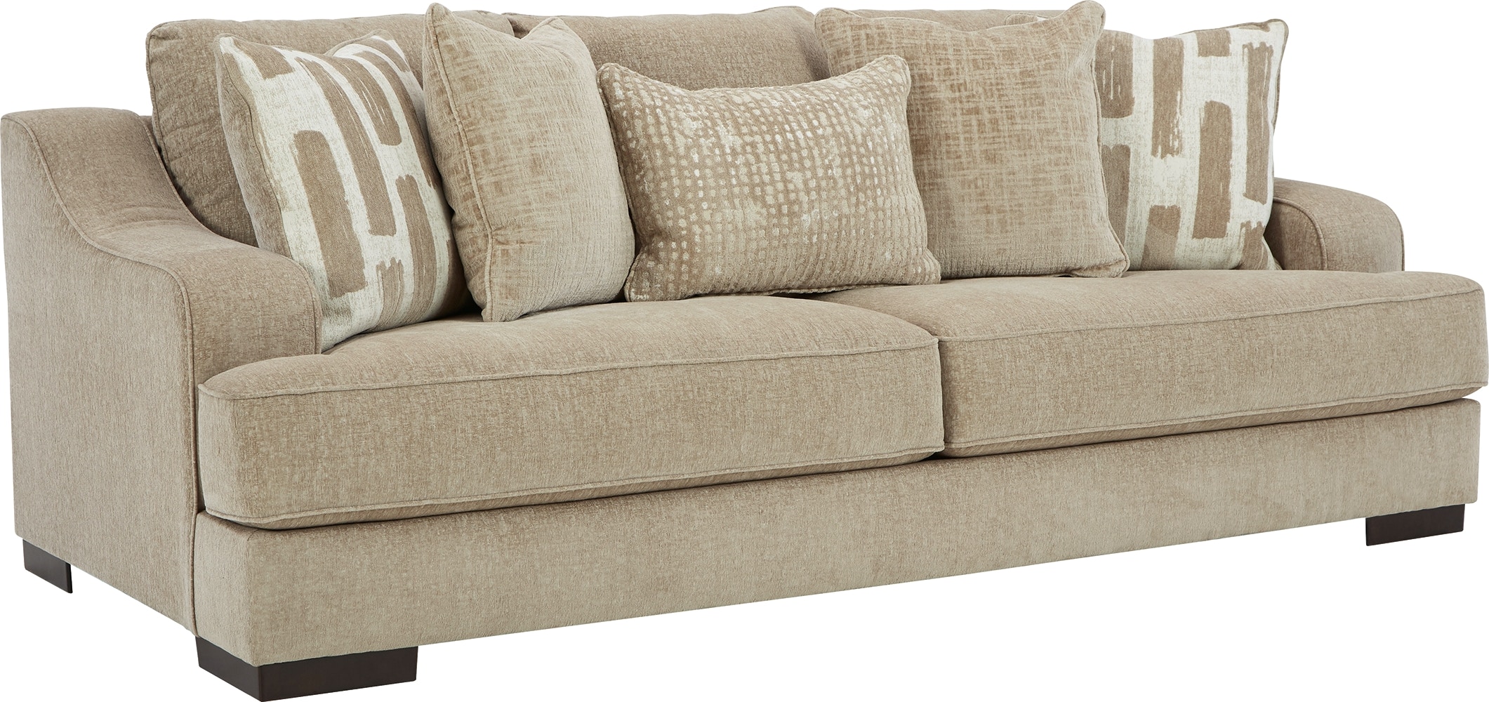 Avendale Linen Blend Sofa – Made in the USA With Bench Seat