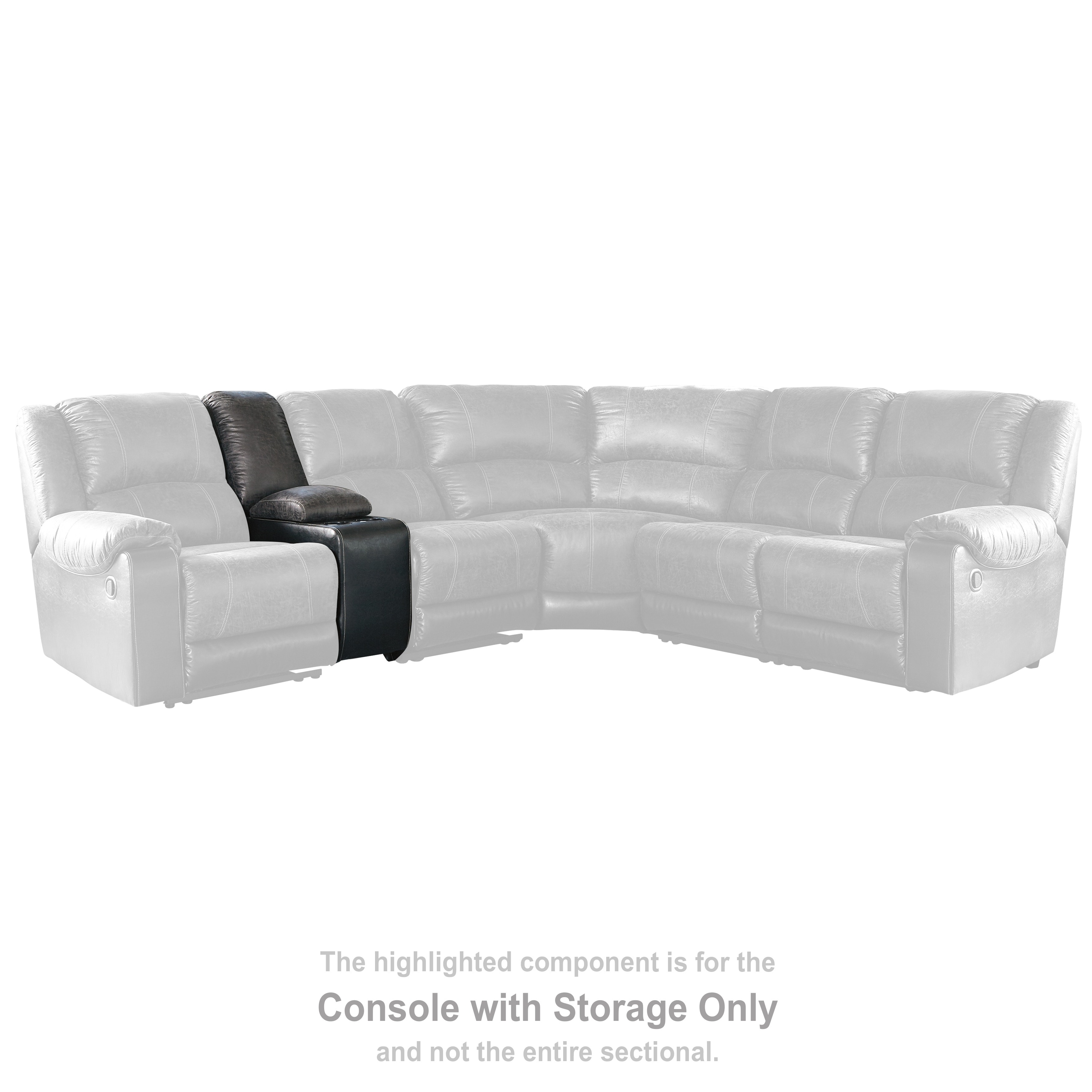 Nantahala slate clearance reclining sectional