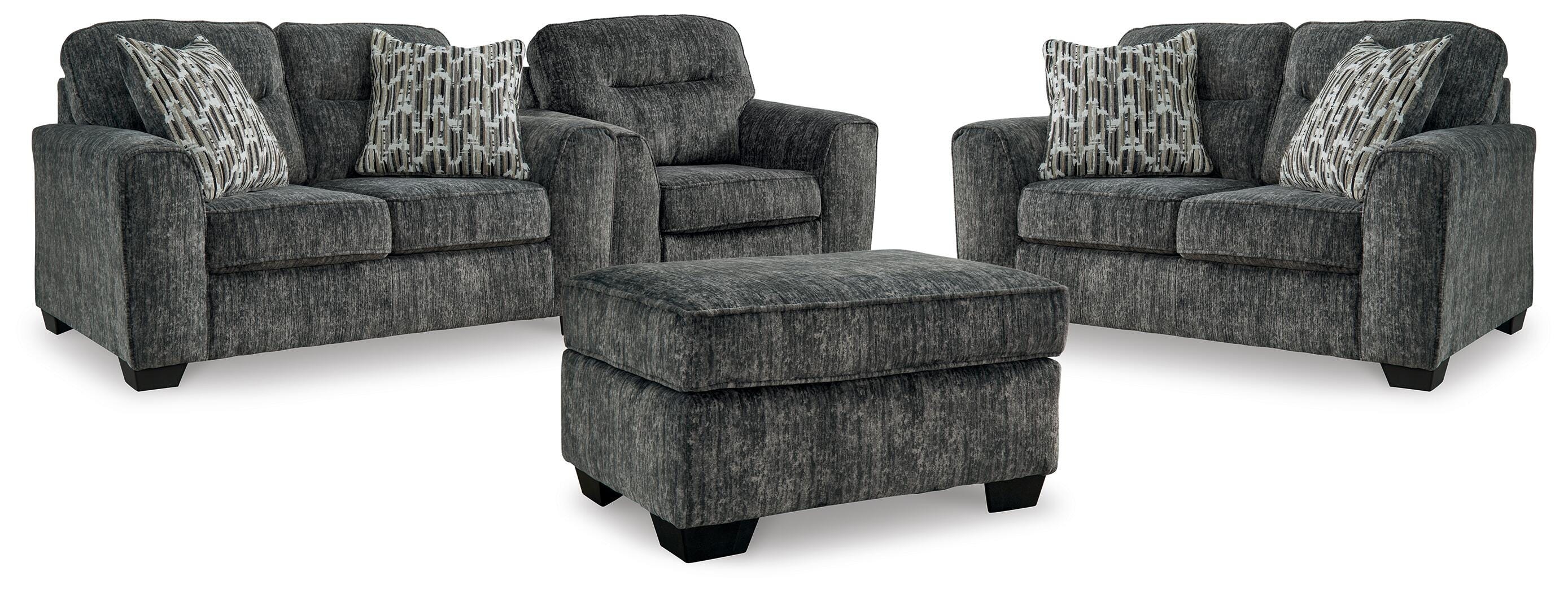  Lonoke 2 Loveseats, Oversized Chair and Ottoman 
