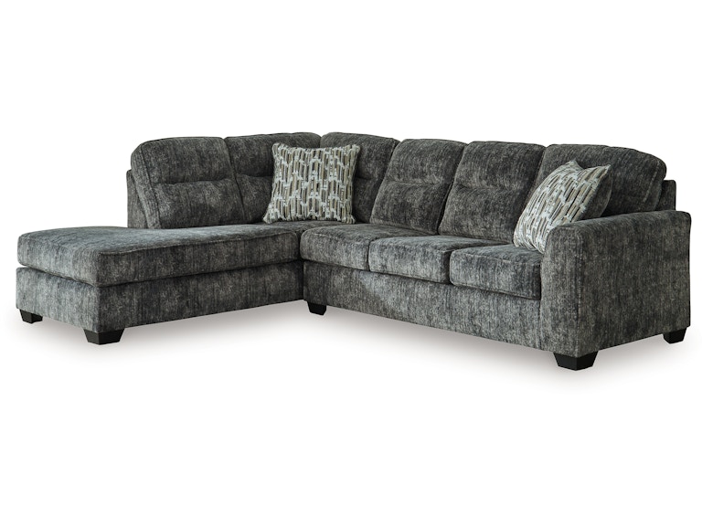 Signature Design by Ashley Lonoke Gunmetal 2-Piece Sectional with LAF Chaise 986365914