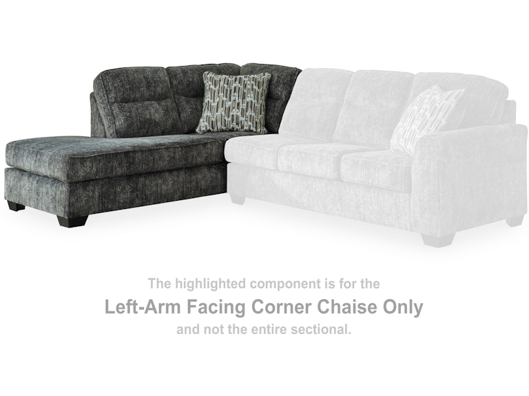 Signature Design by Ashley Lonoke Left-Arm Facing Corner Chaise at Woodstock Furniture & Mattress Outlet