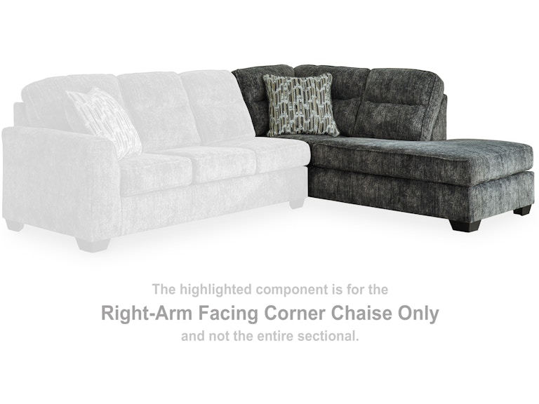 Signature Design by Ashley Lonoke Right-Arm Facing Corner Chaise at Woodstock Furniture & Mattress Outlet