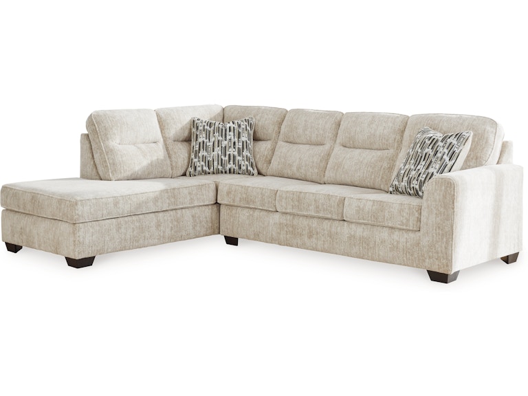 Signature Design by Ashley Lonoke Parchment 2-Piece Sectional with LAF Chaise 858279464