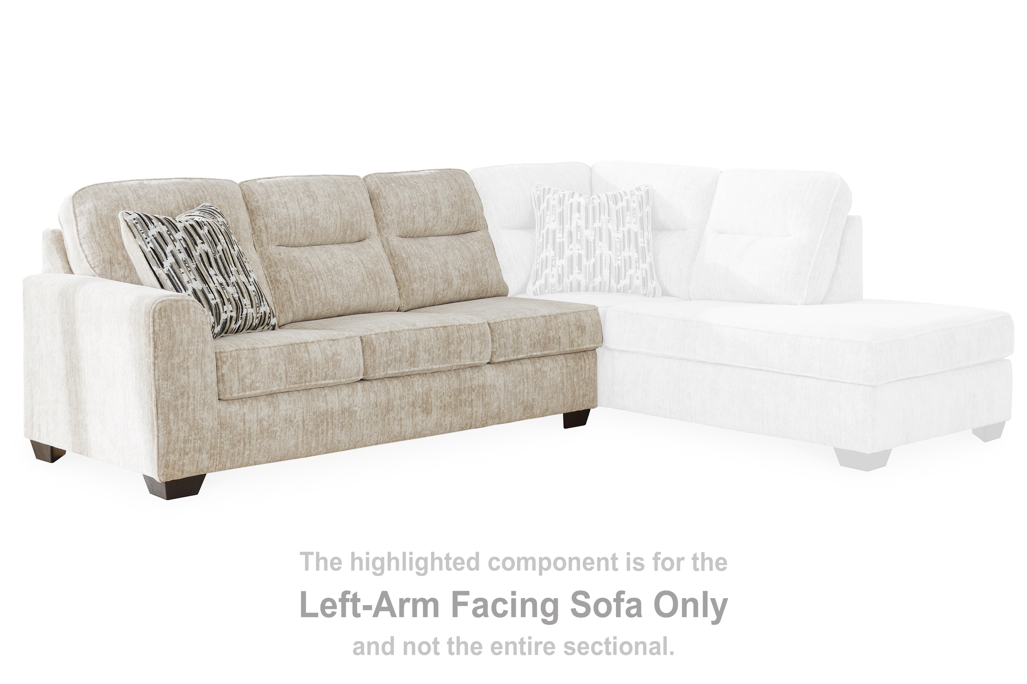 Signature Design by Ashley Living Room Lonoke Left-Arm Facing Sofa