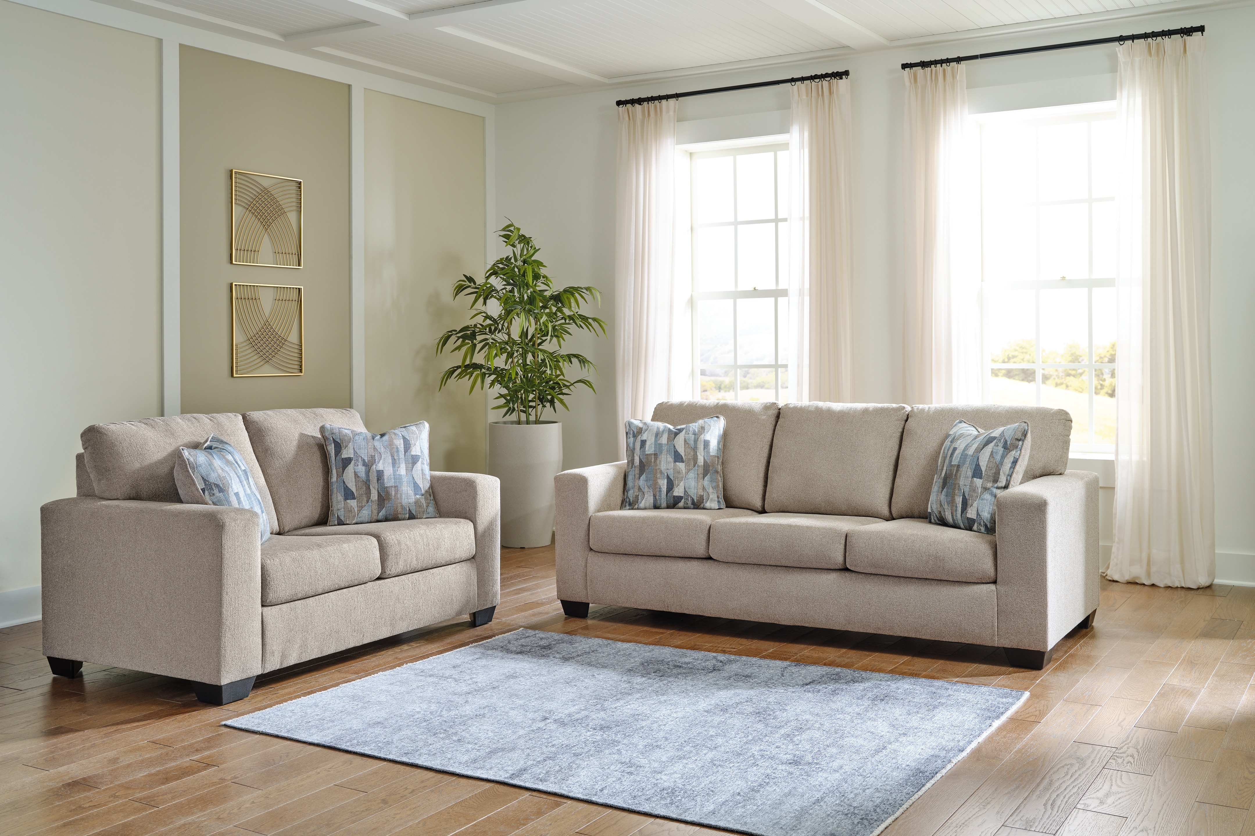 Signature Design by Ashley Living Room Deltona Sofa and Loveseat