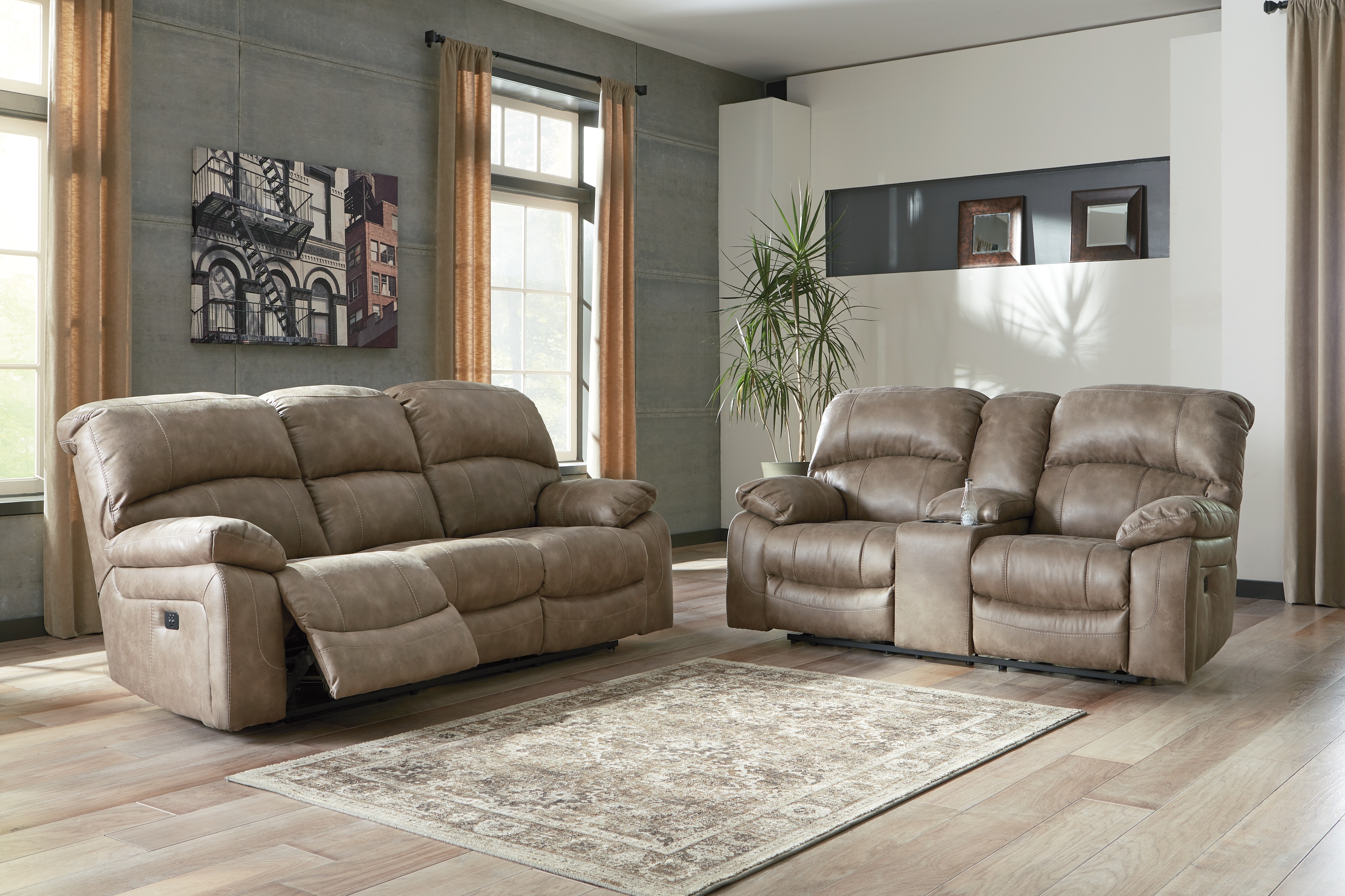 Ashley dunwell deals power reclining loveseat