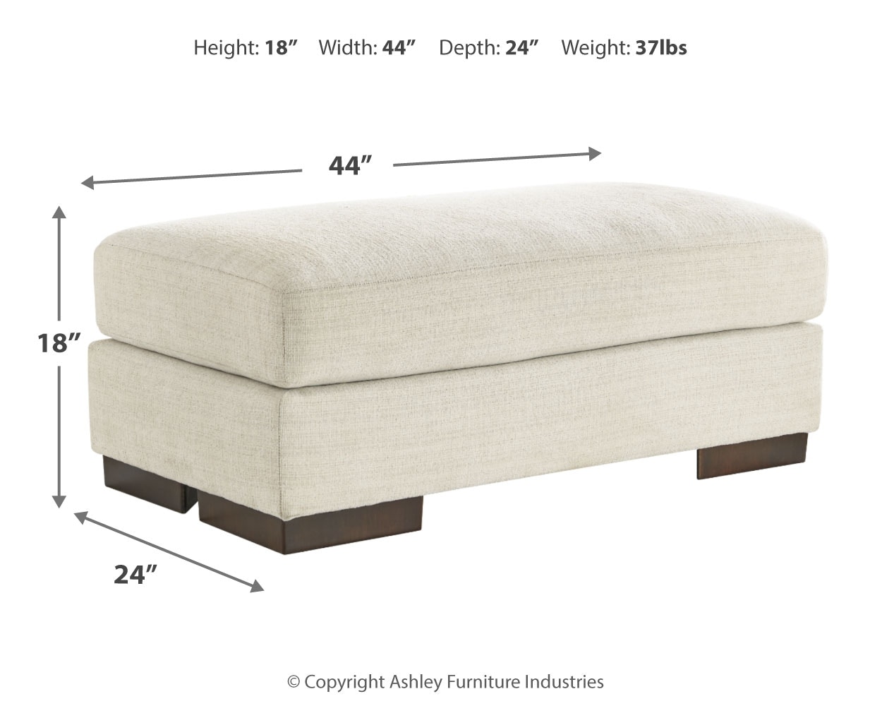 Ashley furniture online ottoman tray