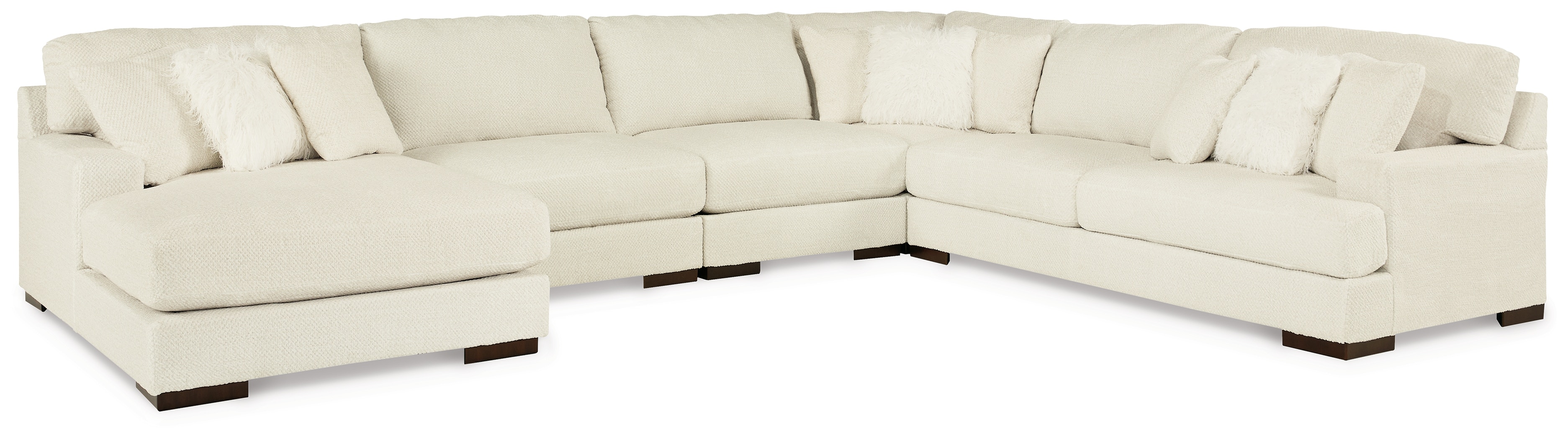 5 piece deals sectional with chaise