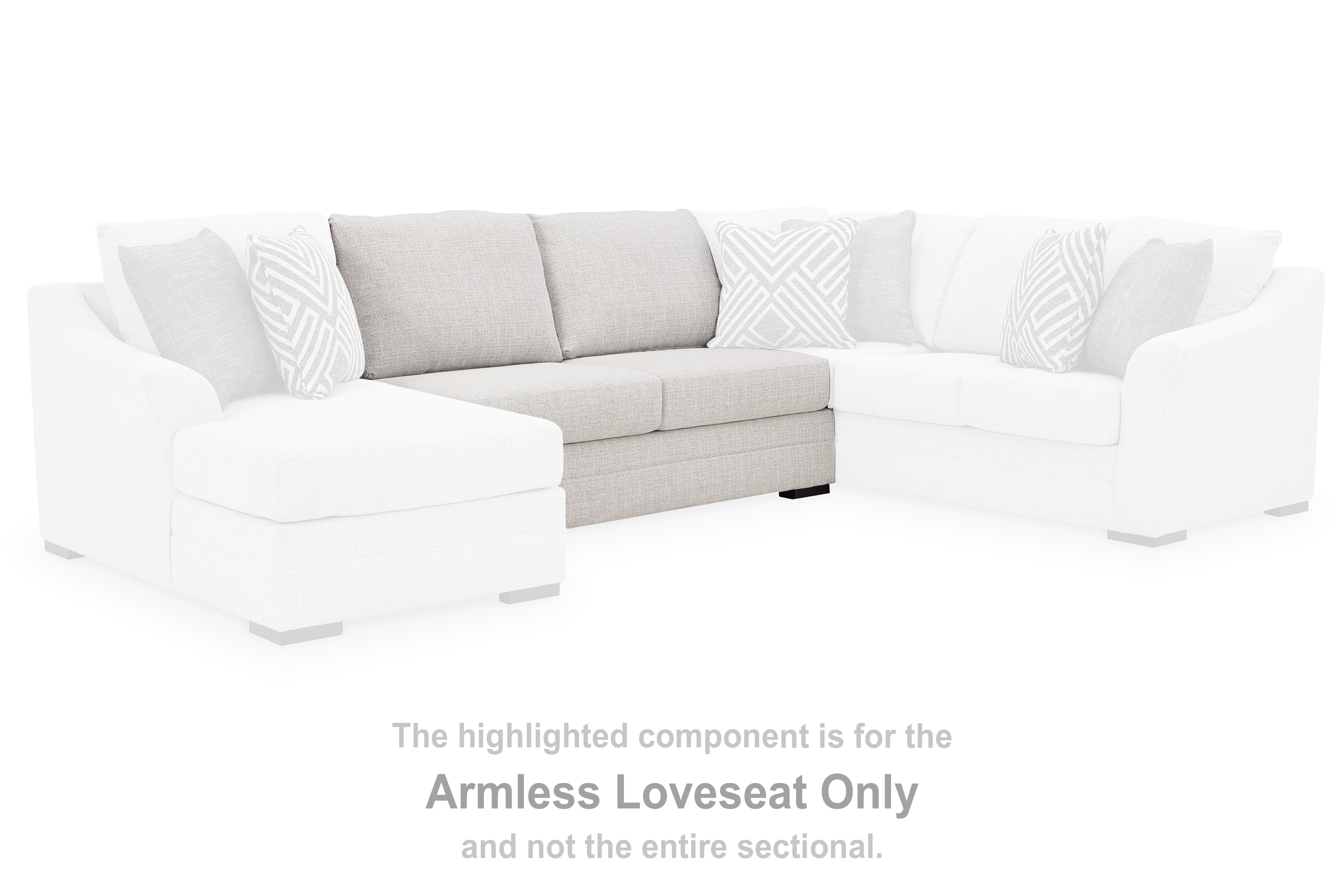 Benchcraft Living Room Koralynn Armless Loveseat 5410234