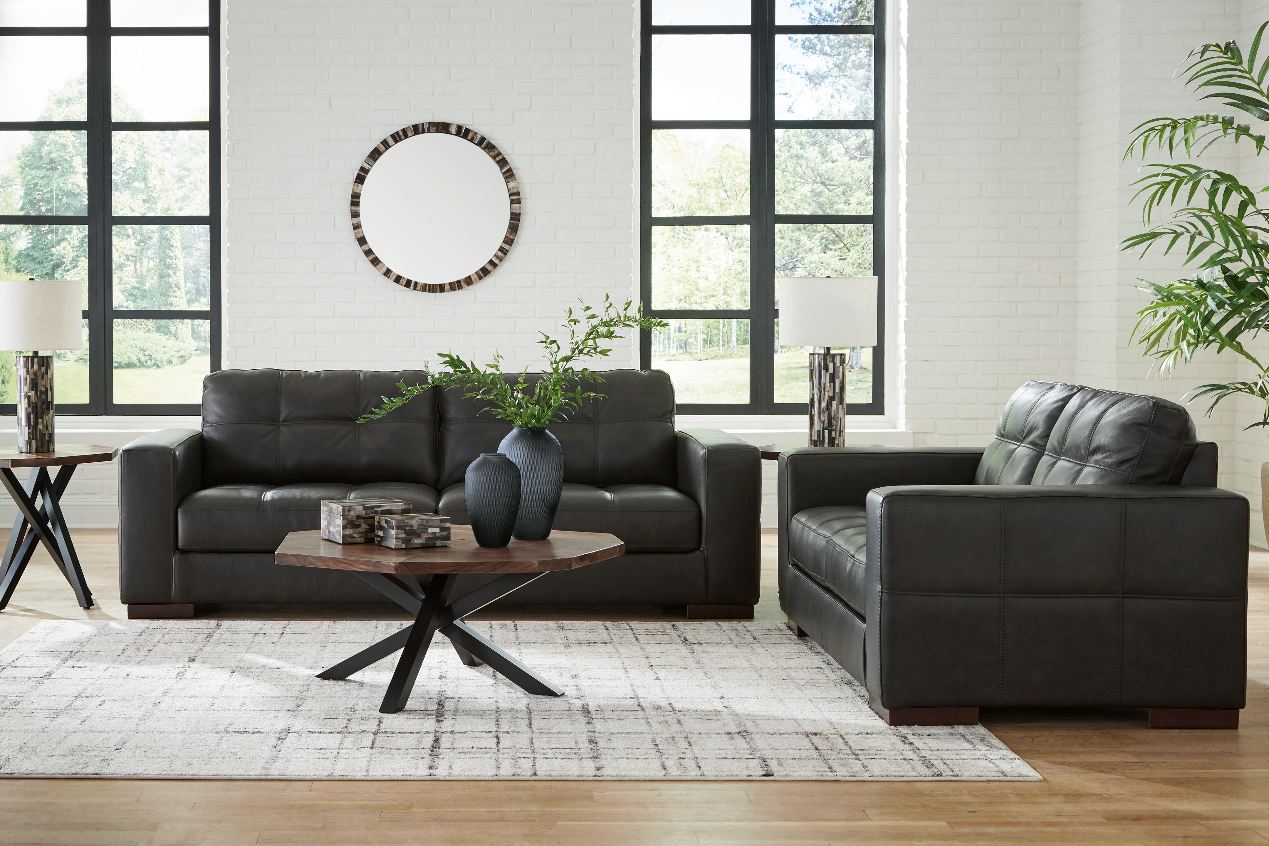Signature Design by Ashley Living Room Luigi Sofa and Loveseat