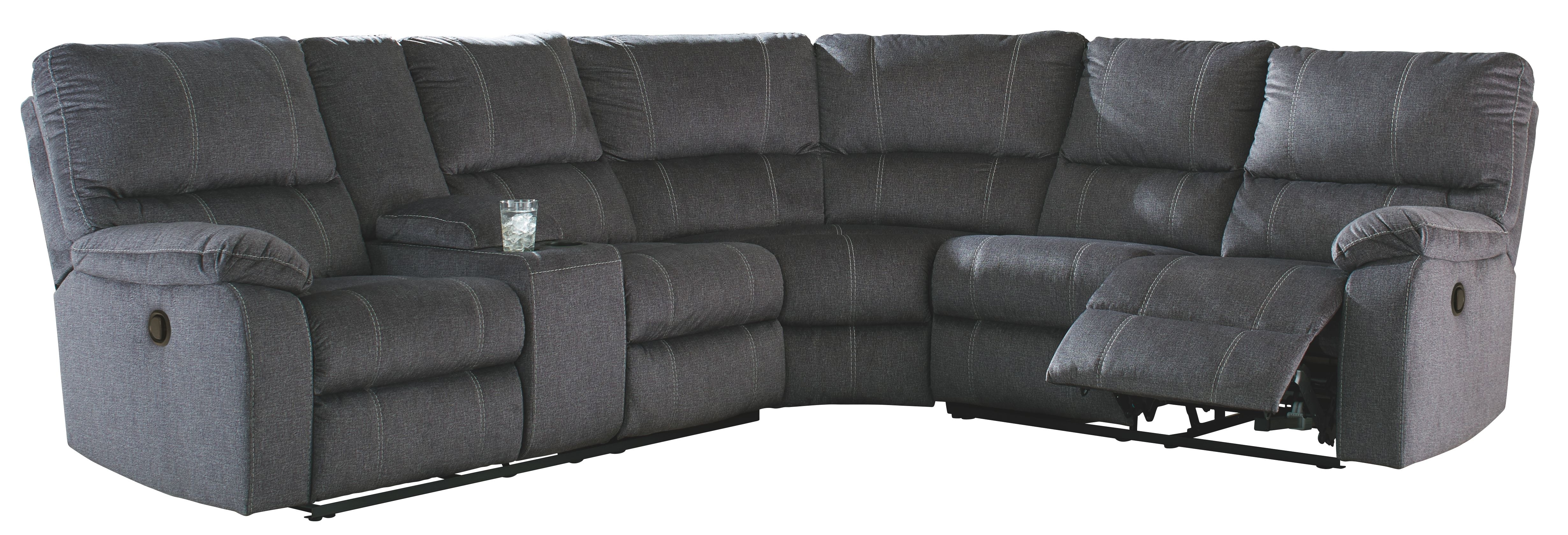 Urbino charcoal shop reclining sectional