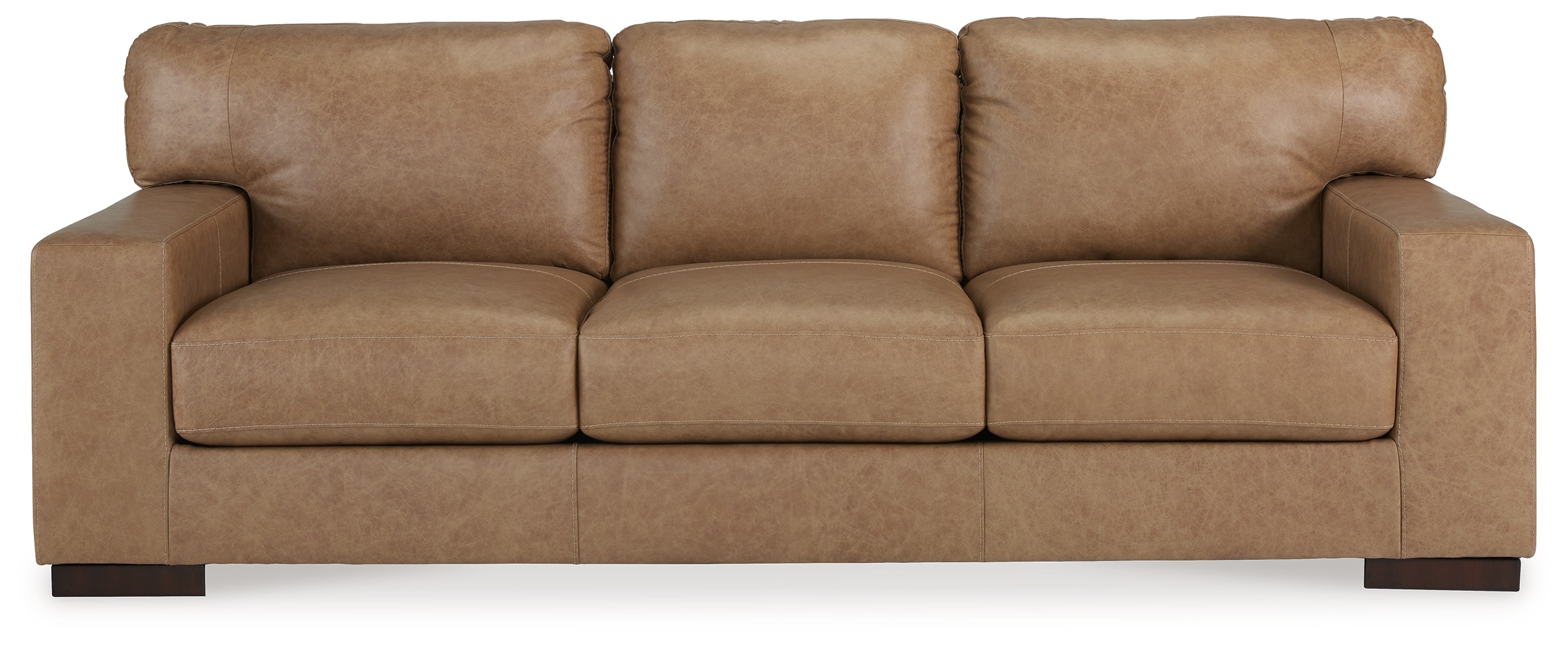 Ashley top grain leather shop sofa