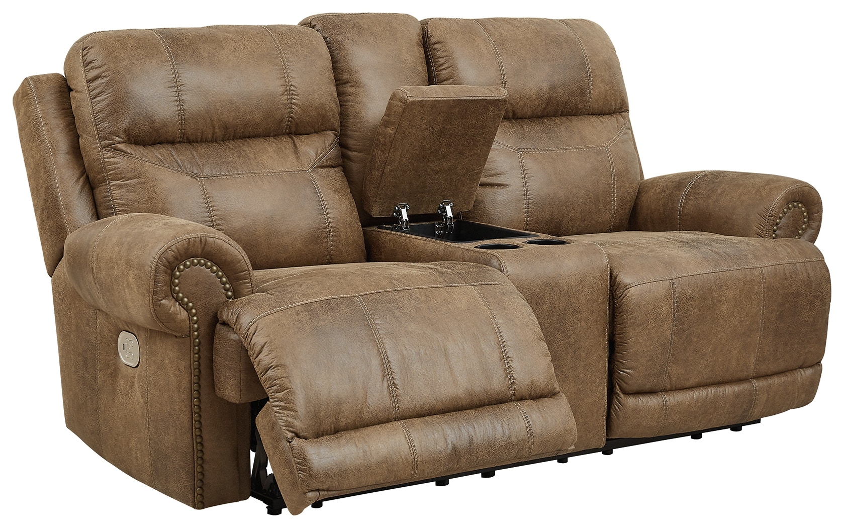 Ashley Grearview Grearview Power Reclining Loveseat with Console 