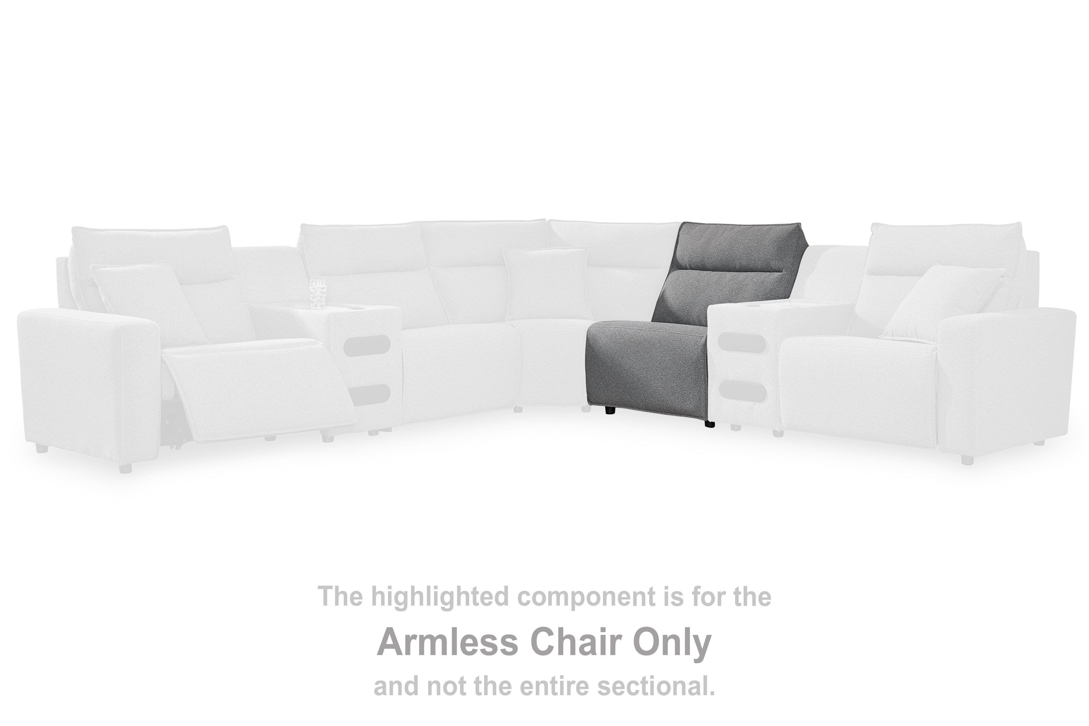 Signature Design by Ashley Living Room ModMax II Armless Chair