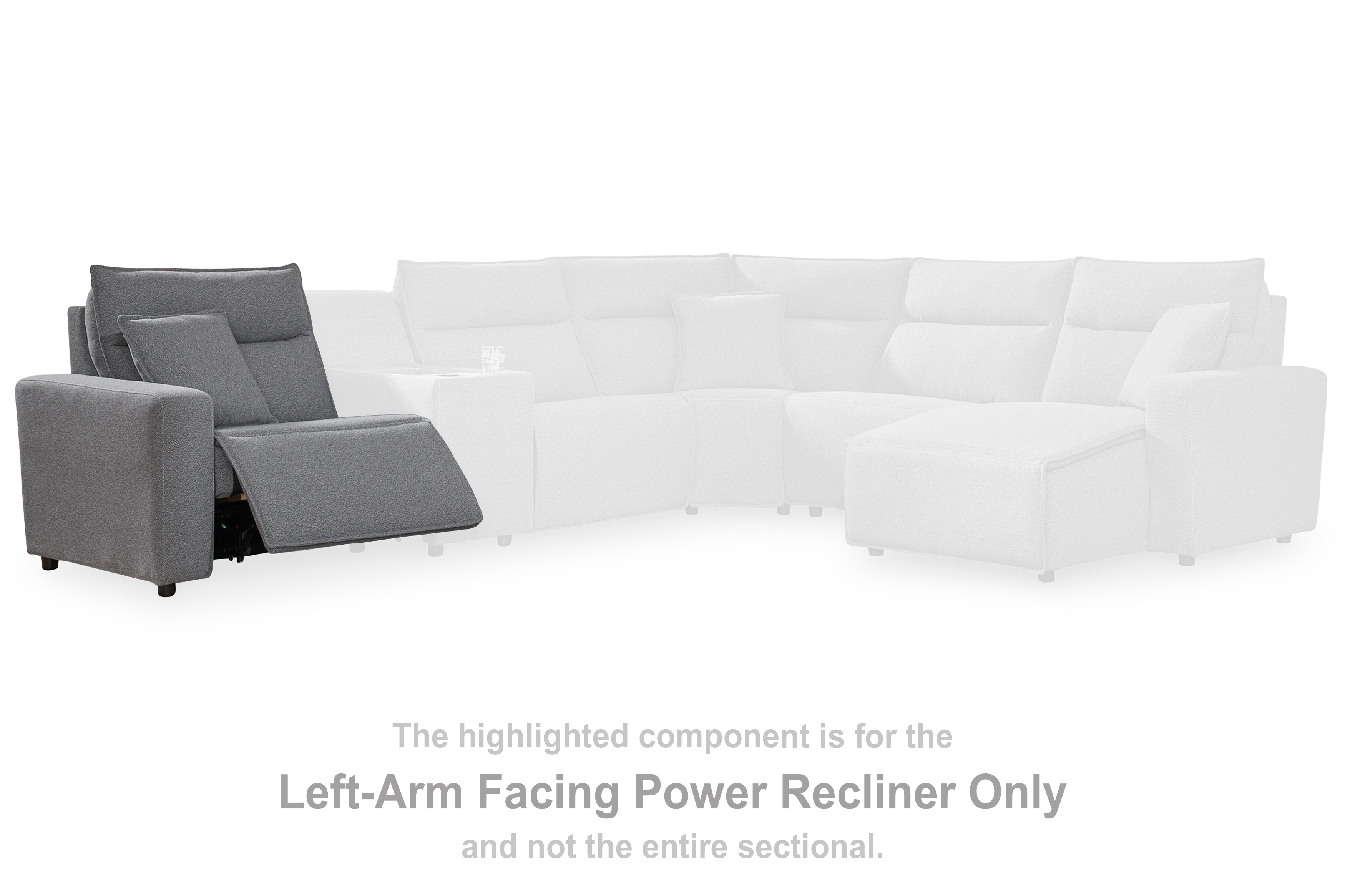 Signature Design by Ashley Living Room ModMax II Left-Arm Facing