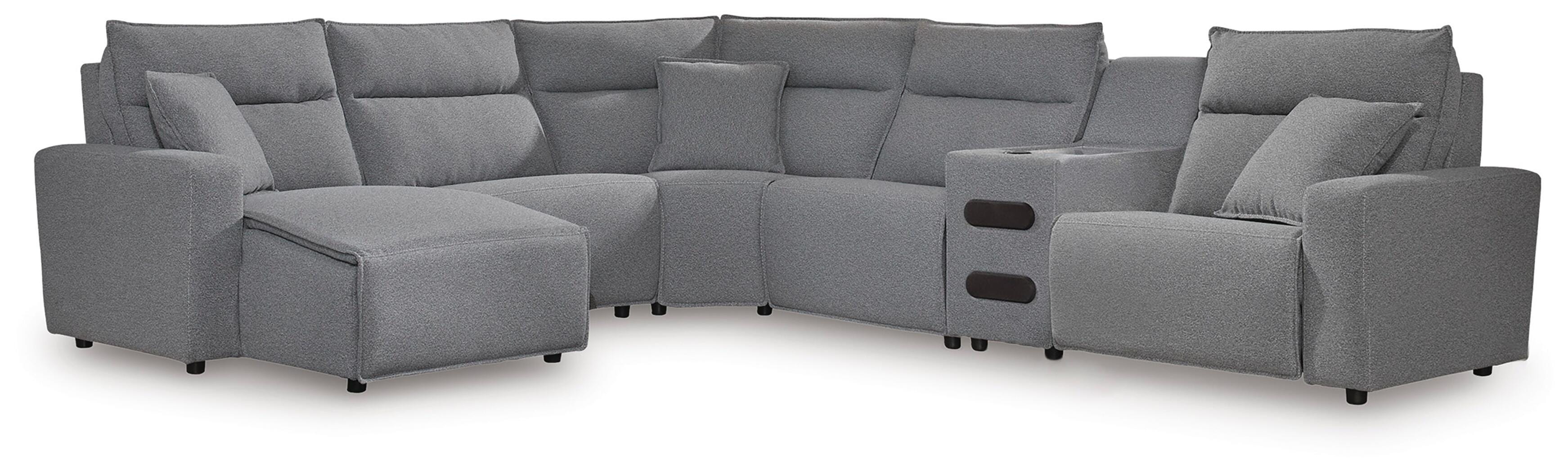  Modmax II 6-Piece Reclining Sectional with Chaise and Audio Console 