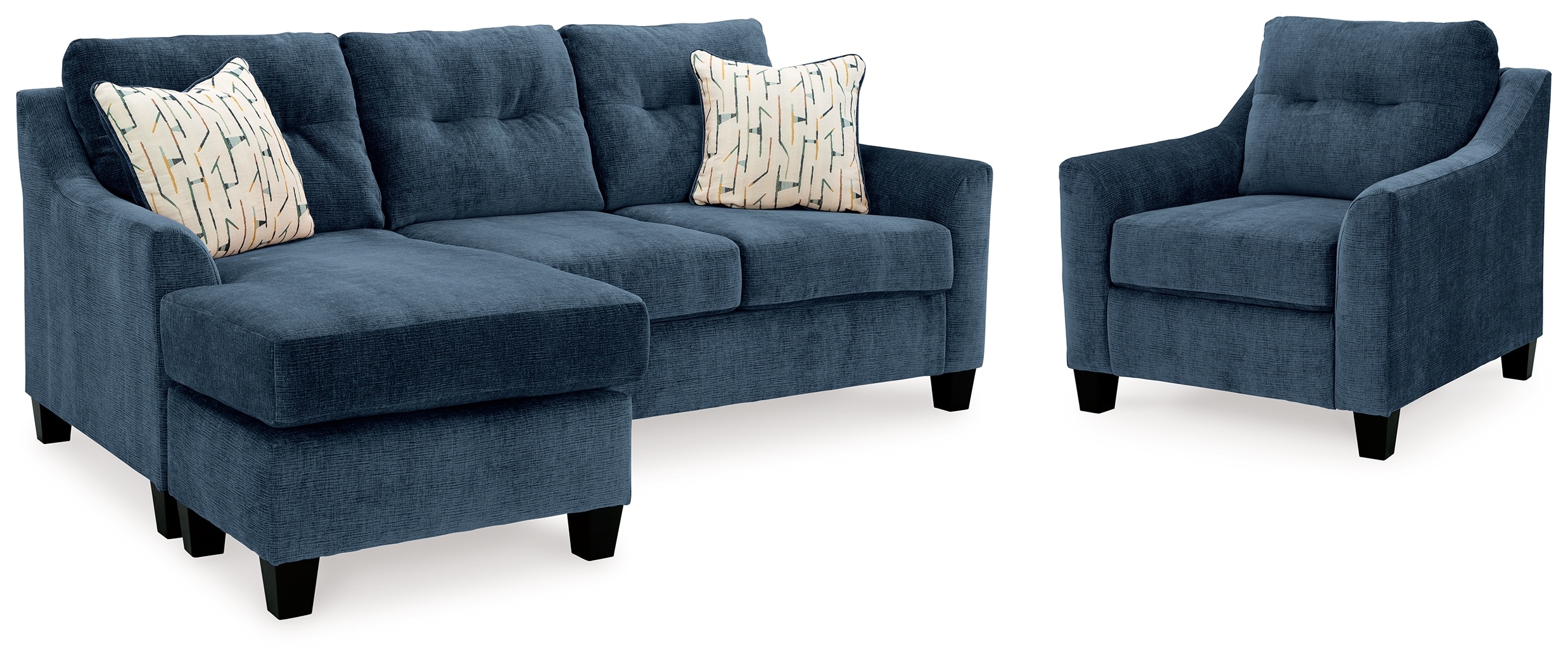 Benchcraft Living Room Amity Bay Sofa Chaise and Chair 67206U3