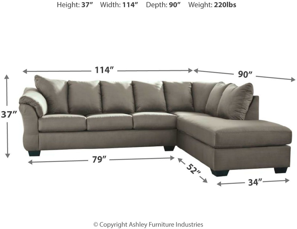 Signature Design By Ashley Living Room Darcy 2 Piece Sectional With Chaise 75005s4 Capital,Rubber Band Tricks Step By Step
