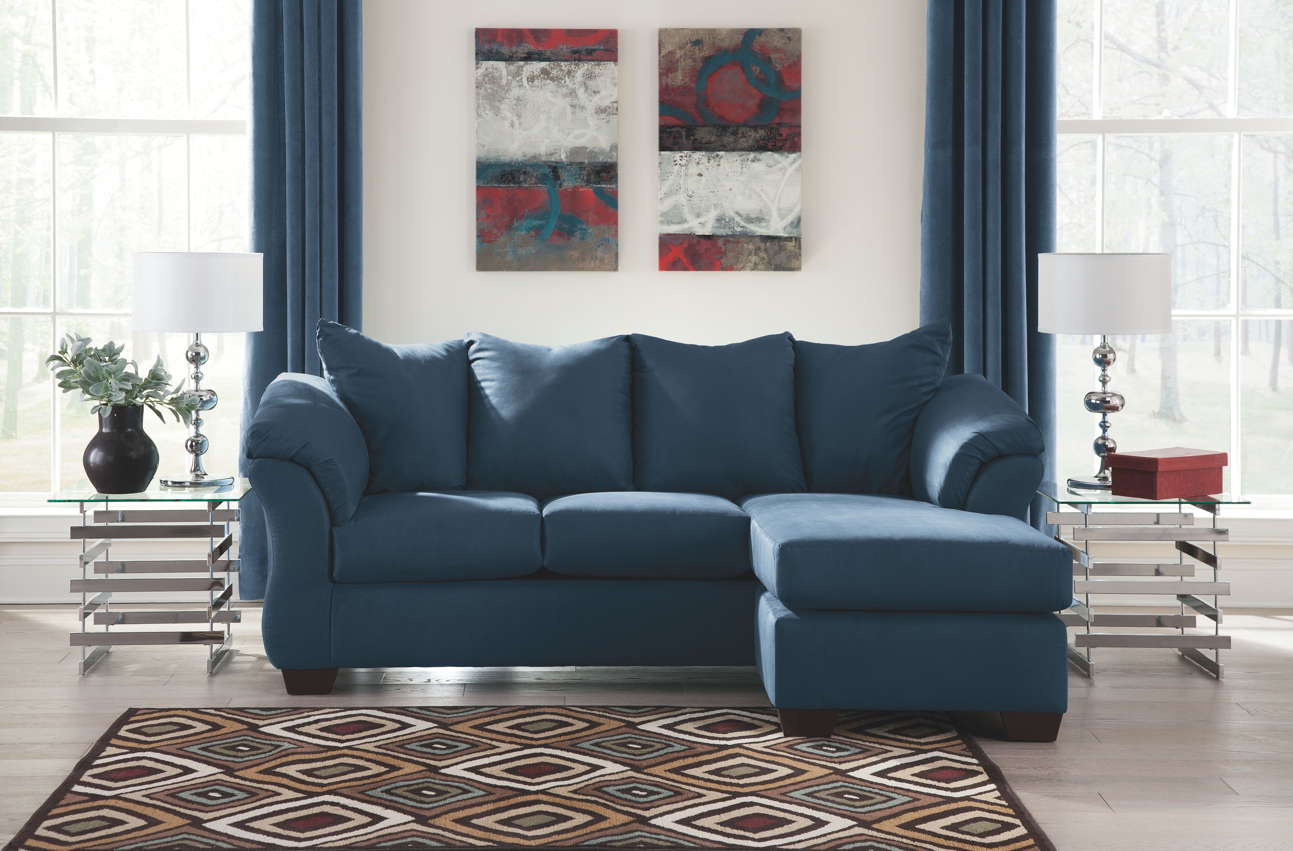 Ashley darcy sofa chaise stores discount