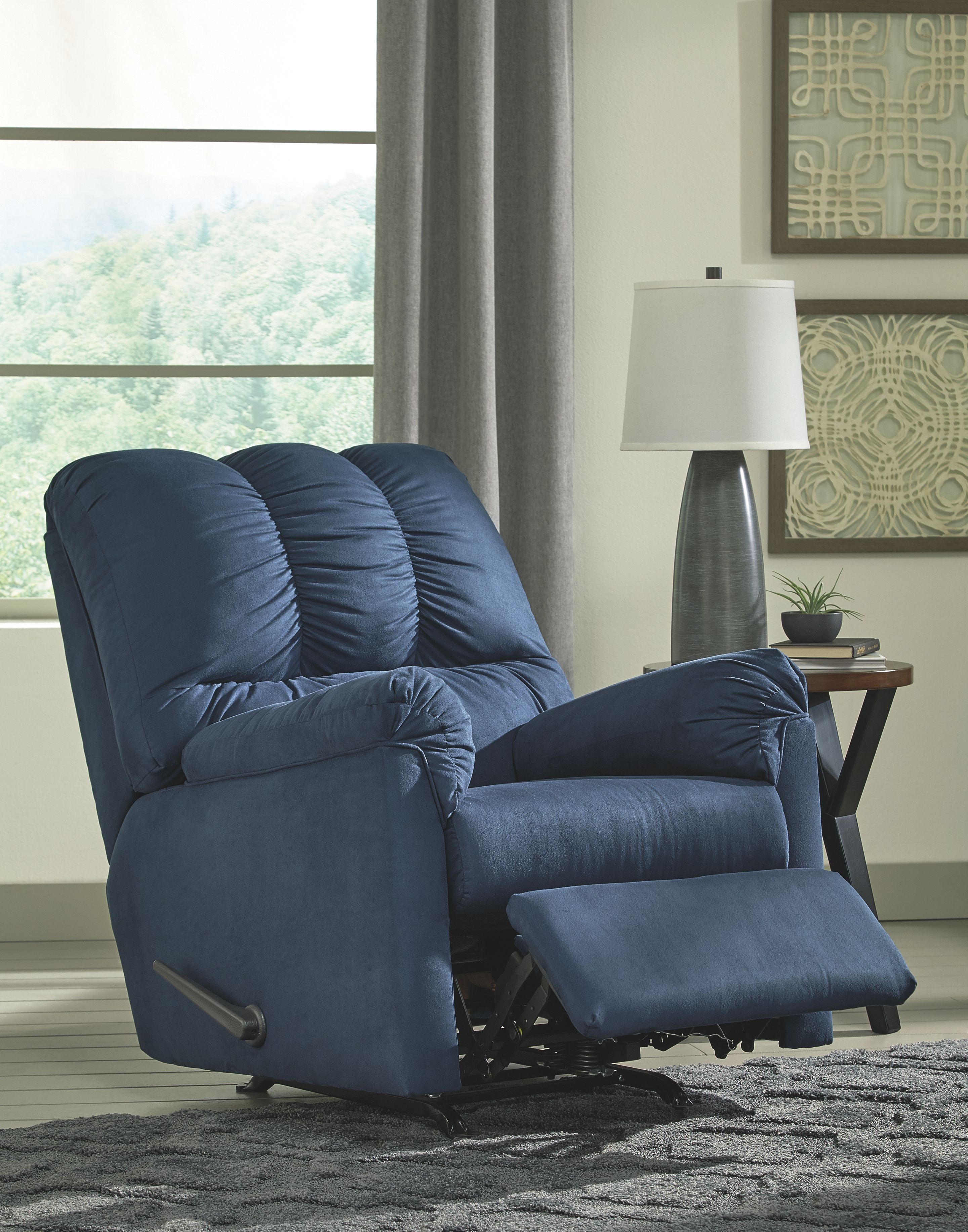 Blue lazy boy online chair