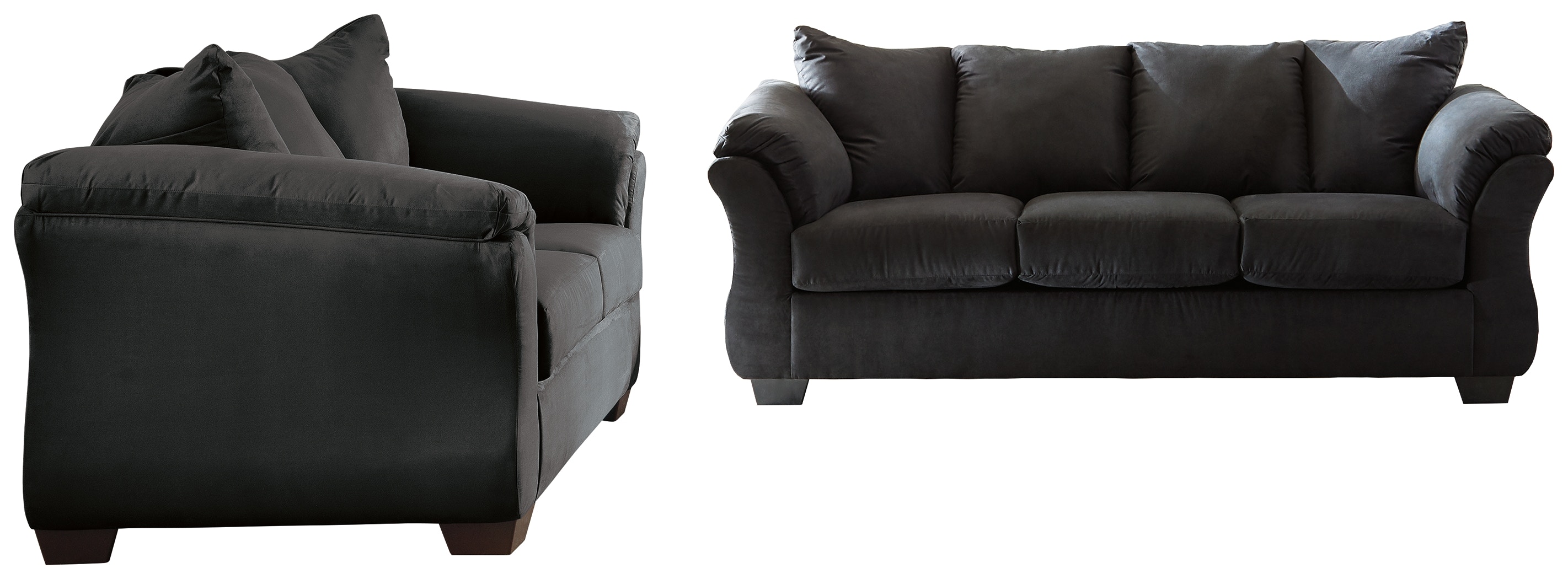 Darcy black deals sofa and loveseat