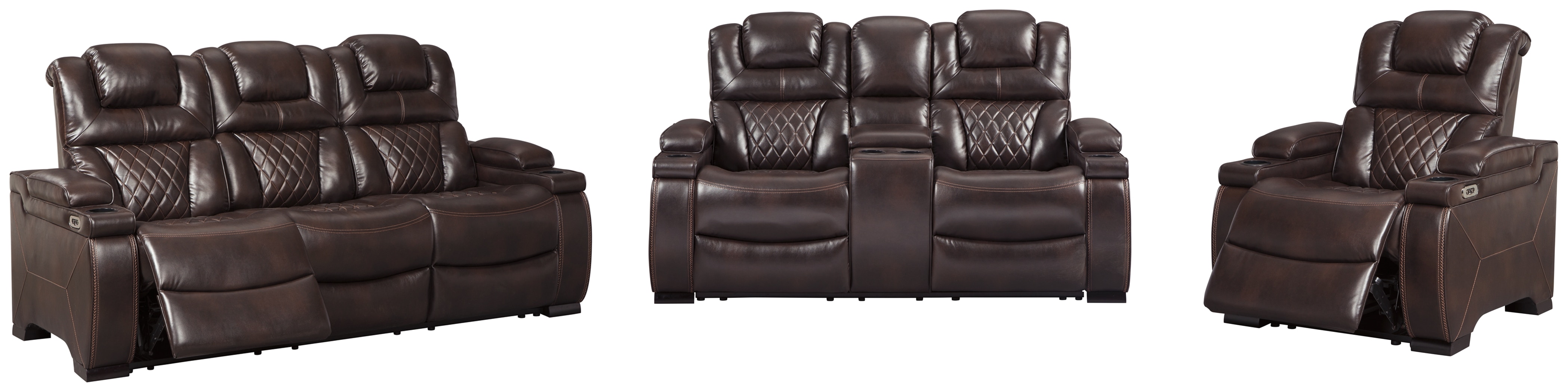 Warnerton power reclining on sale loveseat with console