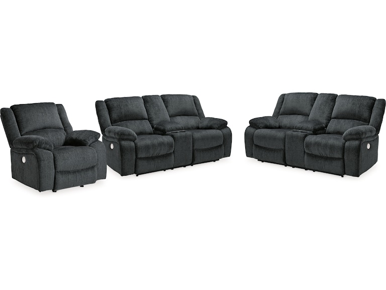 Signature Design by Ashley Draycoll 2 Power Reclining Loveseats and Recliner 76504U6
