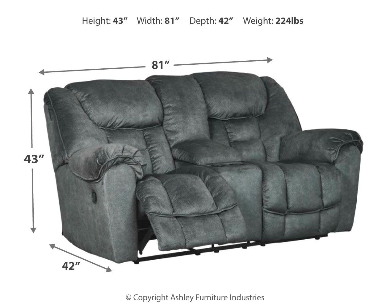 Signature Design by Ashley Living Room Capehorn Reclining Sofa and