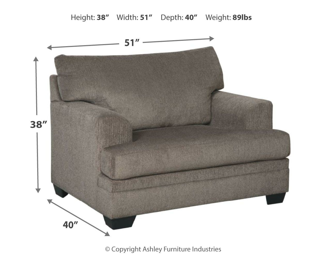 Ashley furniture best sale overstuffed chair