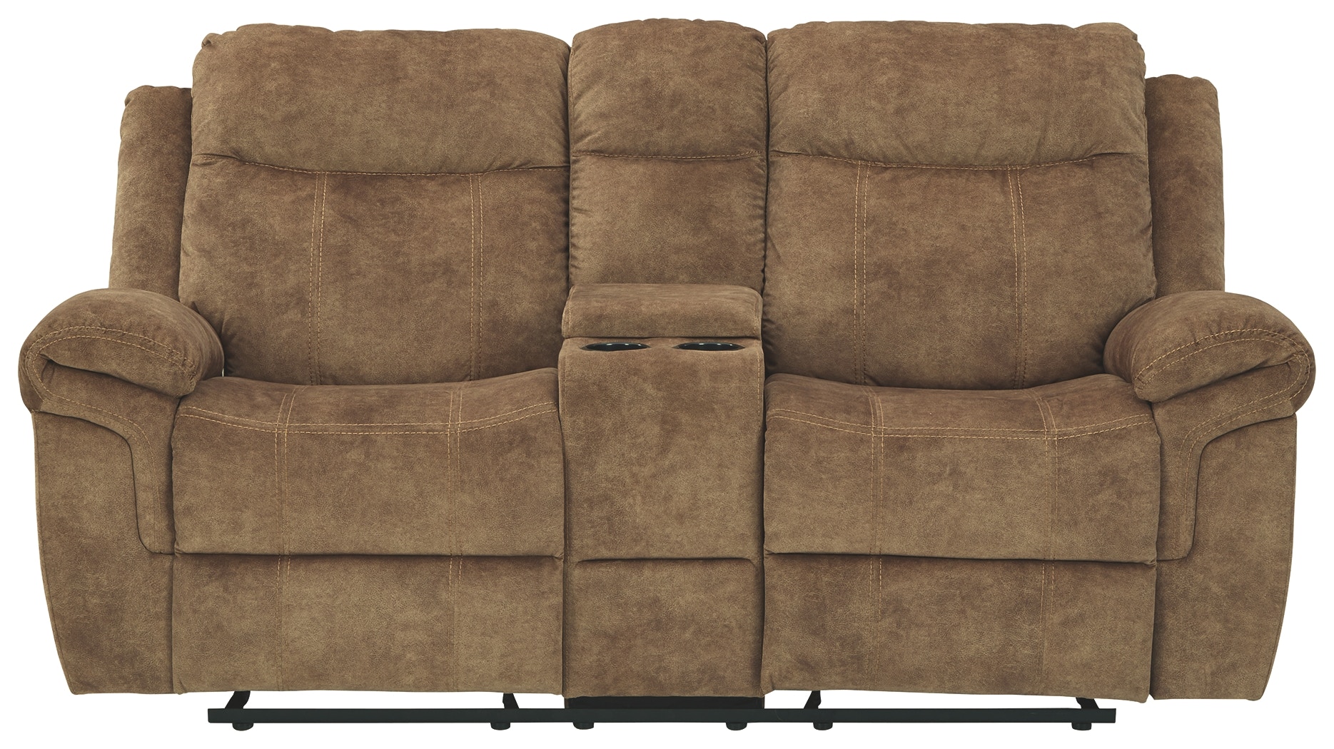 Glider reclining loveseat with hot sale console