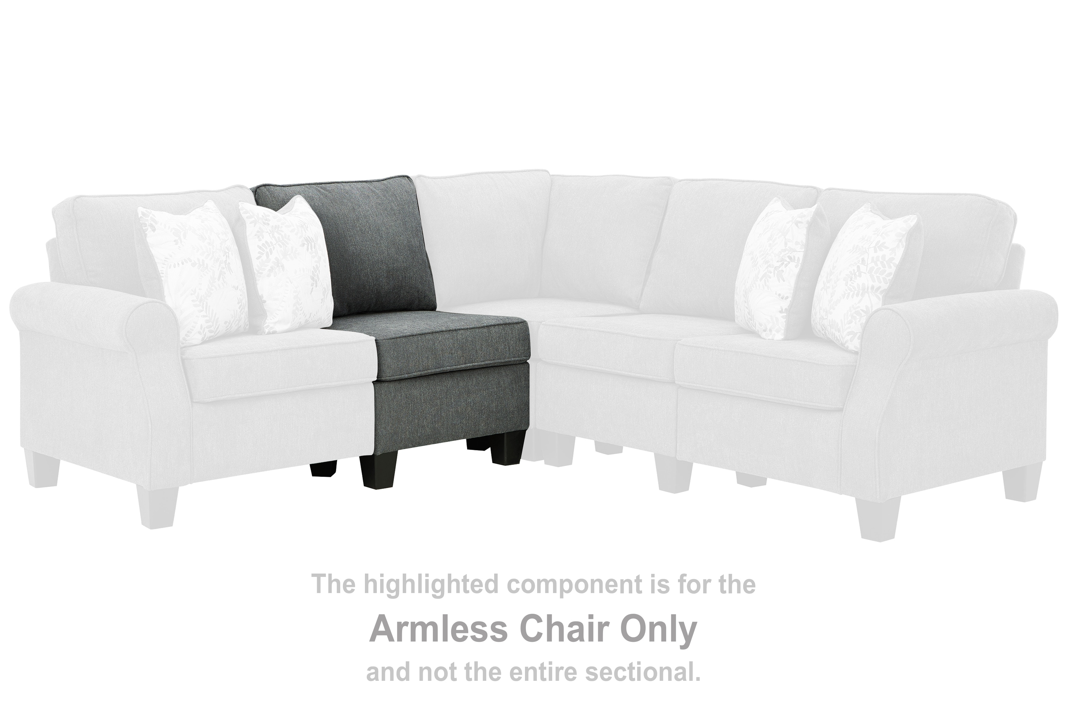 Signature Design By Ashley Living Room Alessio Armless Chair 8240546 ...