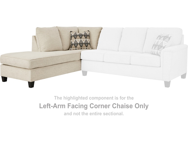 Signature Design by Ashley Abinger Left-Arm Facing Corner Chaise 8390416 at Woodstock Furniture & Mattress Outlet
