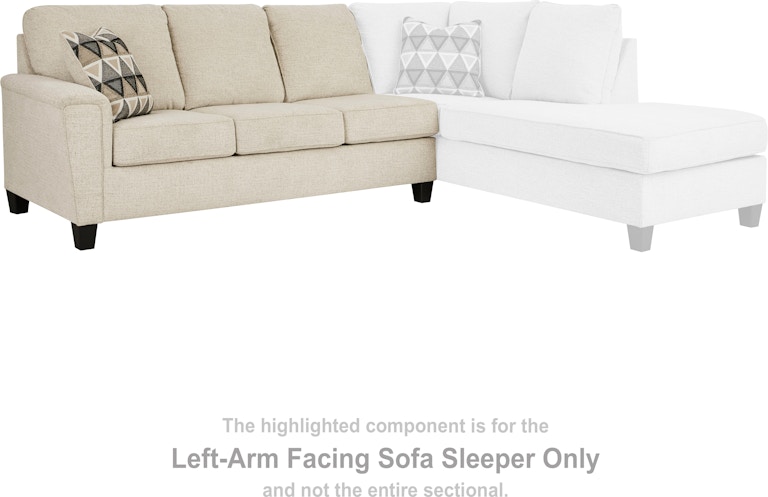 Signature Design by Ashley Abinger Left-Arm Facing Sofa Sleeper 8390469 at Woodstock Furniture & Mattress Outlet